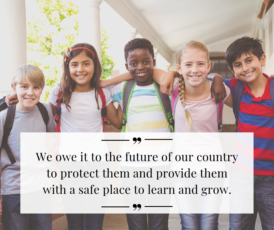 Protecting our future: Inscreasing School Safety MCC Blog Post - Quote image