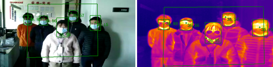 thermal scanning cameras temperature sensor